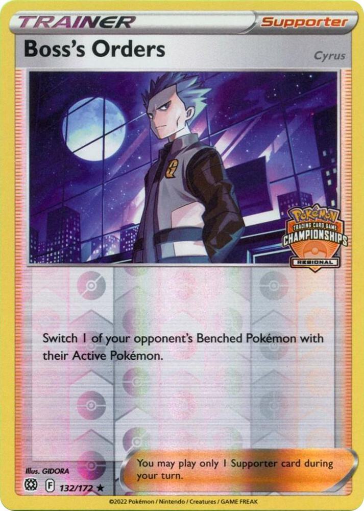 Boss's Orders - 132/172 (Regional Championships) [League & Championship Cards] 132/172