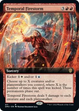 Temporal Firestorm (Extended Art) [Dominaria United] 411