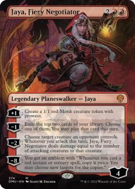Jaya, Fiery Negotiator (Borderless) [Dominaria United] 374