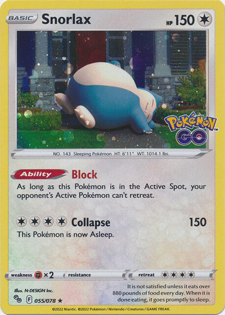 Snorlax - 55/078 (Cosmos Holo) [Miscellaneous Cards & Products] 055/078