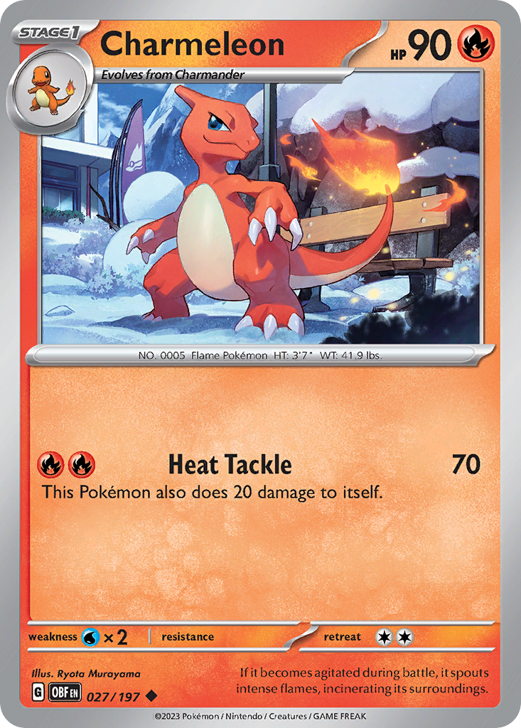 Charmeleon - 27/197 Obsidian Flames