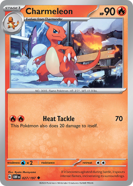 Charmeleon - 27/197 Obsidian Flames