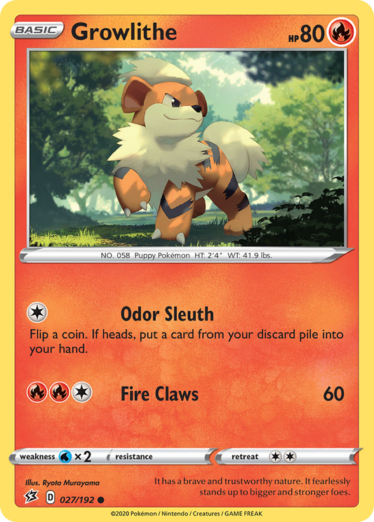 Growlithe - 27/192 Rebel Clash