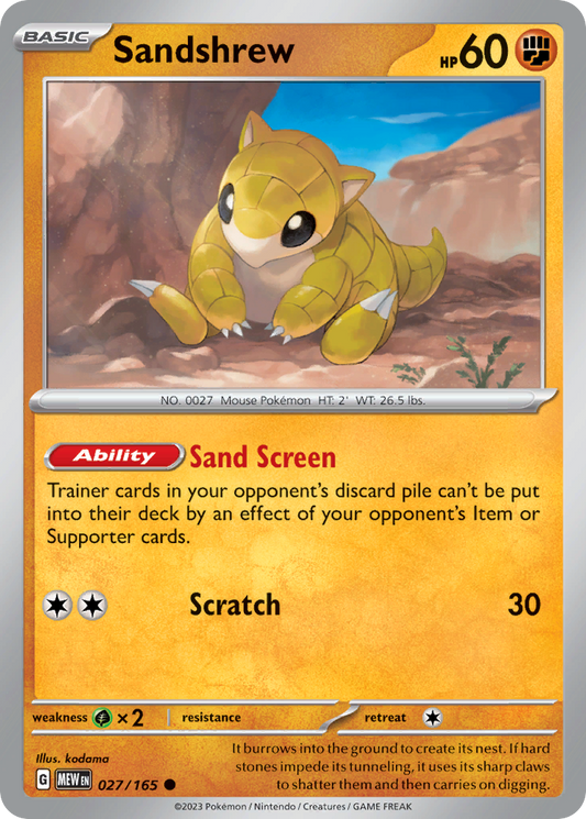 Sandshrew - 27/165 151