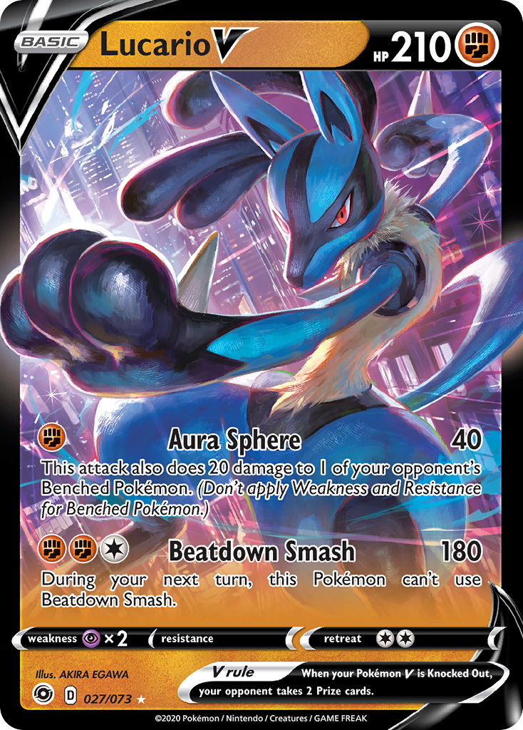 Lucario V - 27/73 Champion's Path