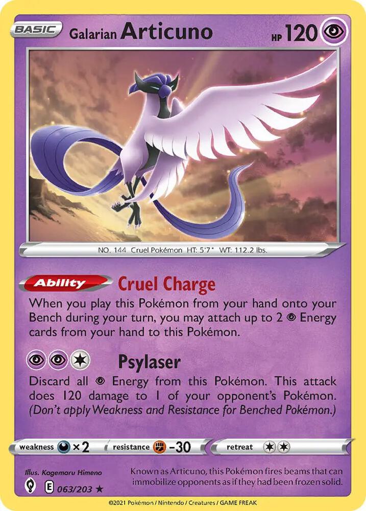 Galarian Articuno - 063/203 [Deck Exclusives] 063/203