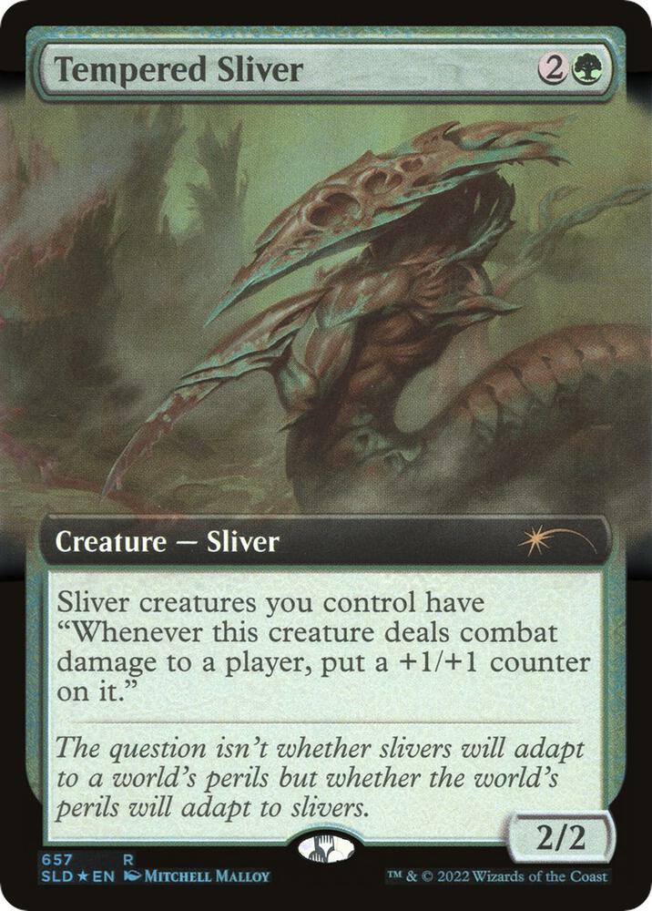 Tempered Sliver (Extended Art) [Secret Lair Drop Series] 657