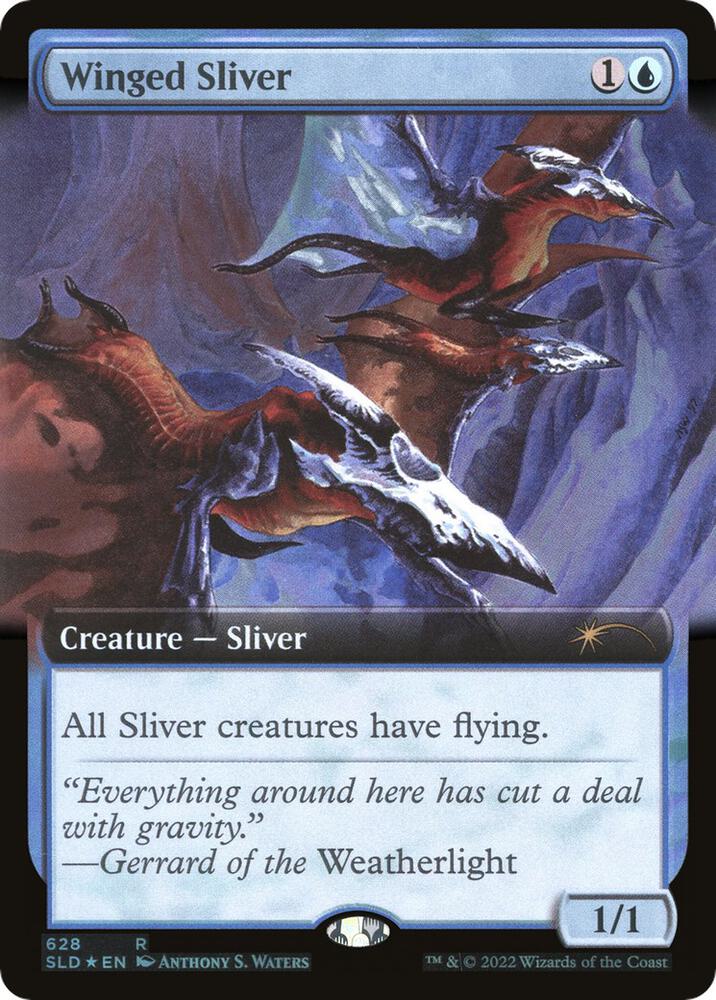 Winged Sliver (Extended Art) [Secret Lair Drop Series] 628