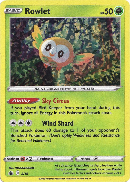 Rowlet - 2/15 [McDonald's Promos 2022] 002/015