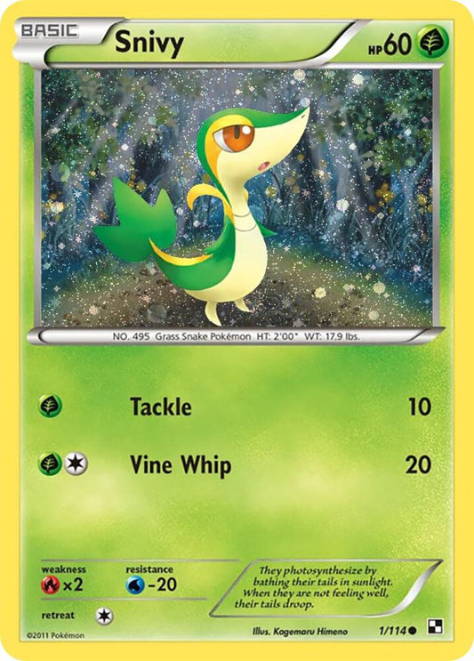 Snivy - 1/114 (Cosmos Holo) [Miscellaneous Cards & Products] 001/114