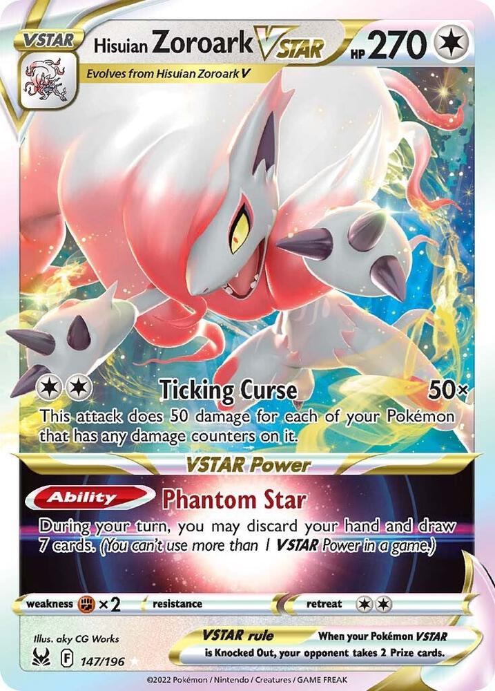 Hisuian Zoroark VSTAR [SWSH11: Lost Origin] 147/196
