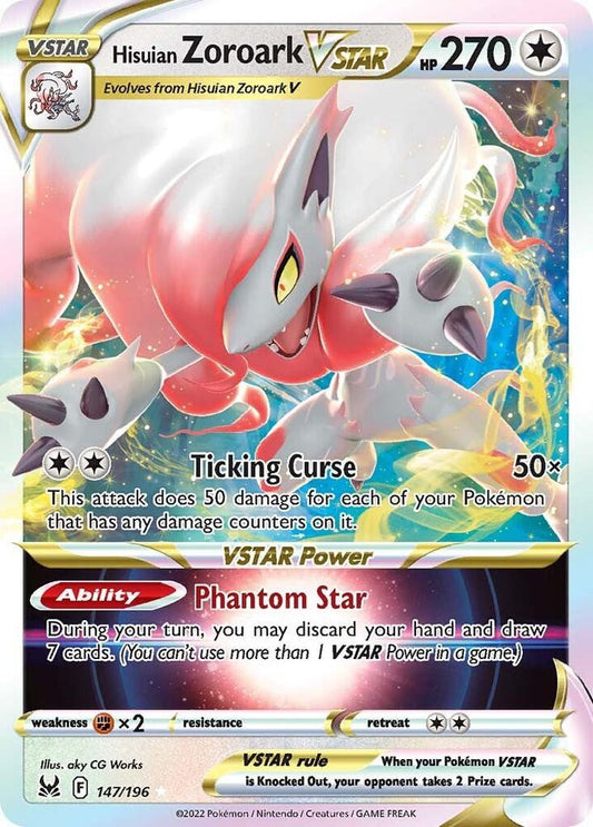 Hisuian Zoroark VSTAR [SWSH11: Lost Origin] 147/196