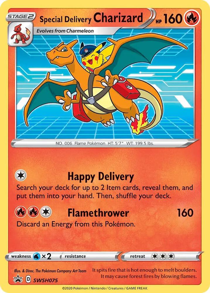Special Delivery Charizard - SWSH075 [SWSH: Sword & Shield Promo Cards] SWSH075