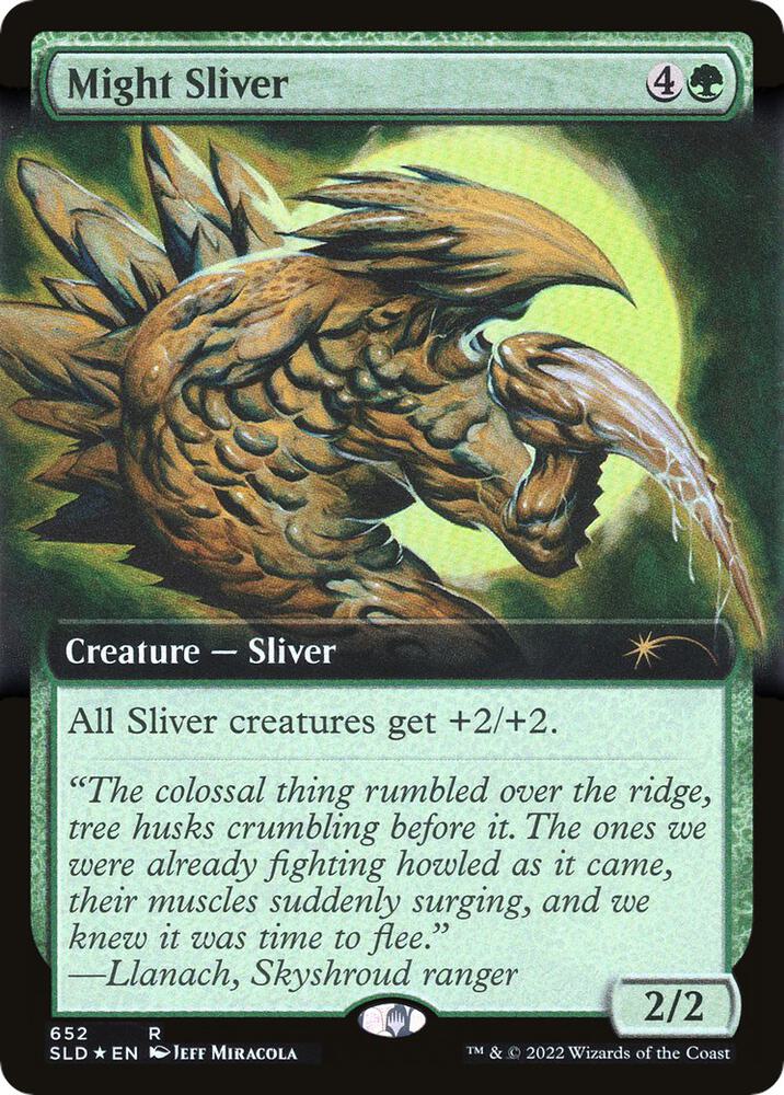 Might Sliver (Extended Art) [Secret Lair Drop Series] 652