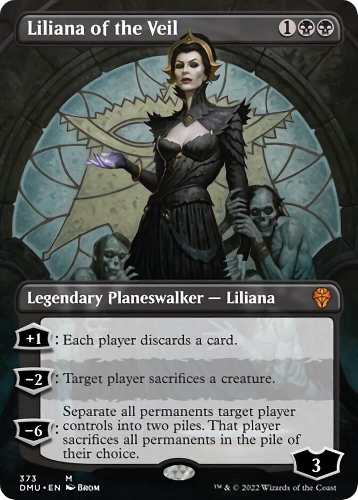 Liliana of the Veil (Borderless) [Dominaria United] 373
