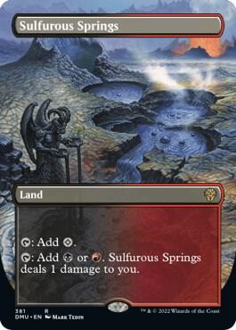 Sulfurous Springs (Borderless) [Dominaria United] 381