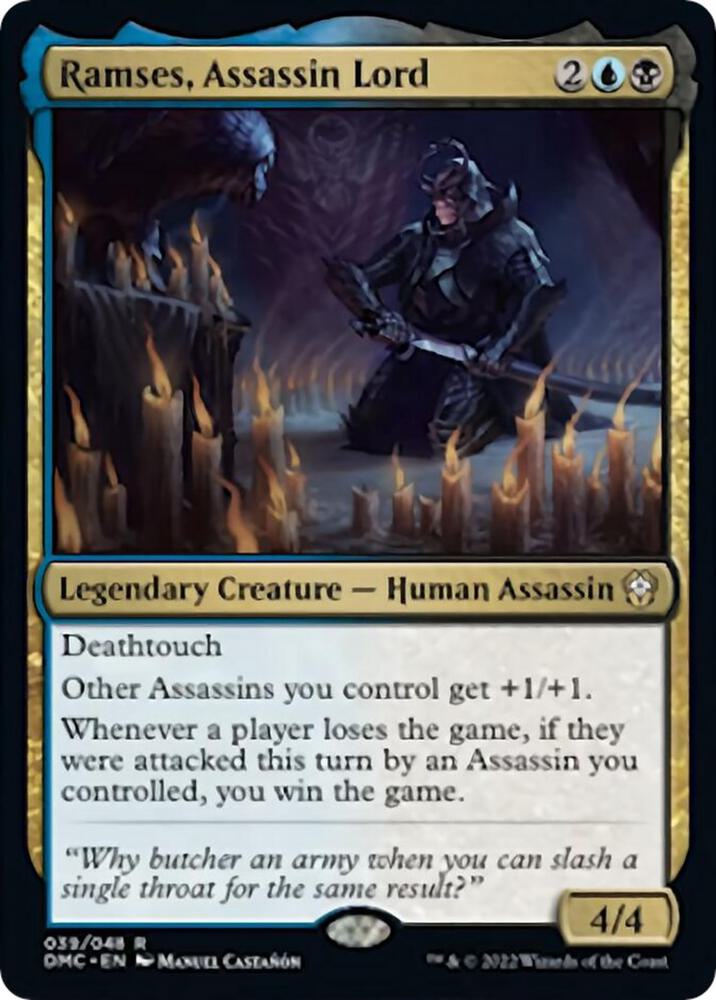 Ramses, Assassin Lord [Commander: Dominaria United] 39
