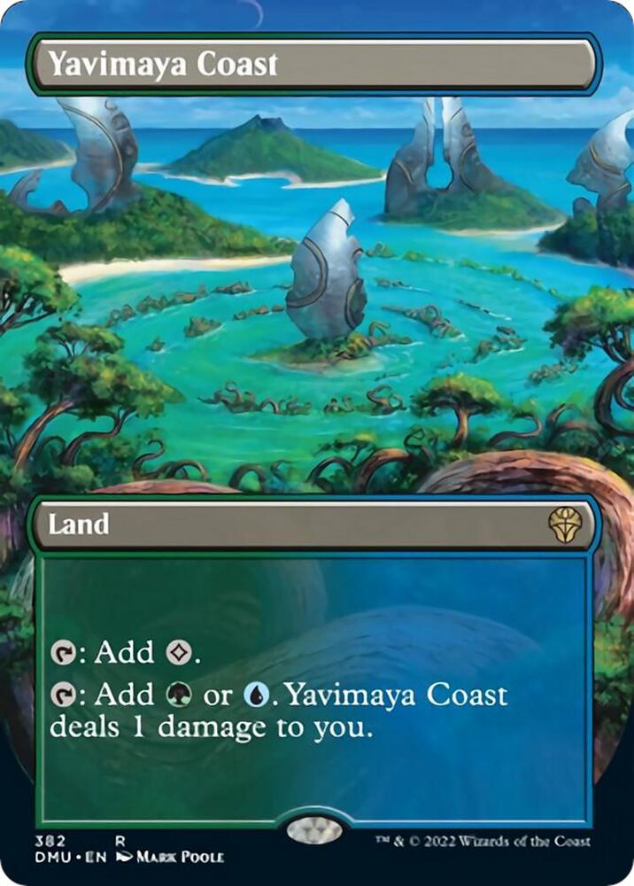 Yavimaya Coast (Borderless) [Dominaria United] 382