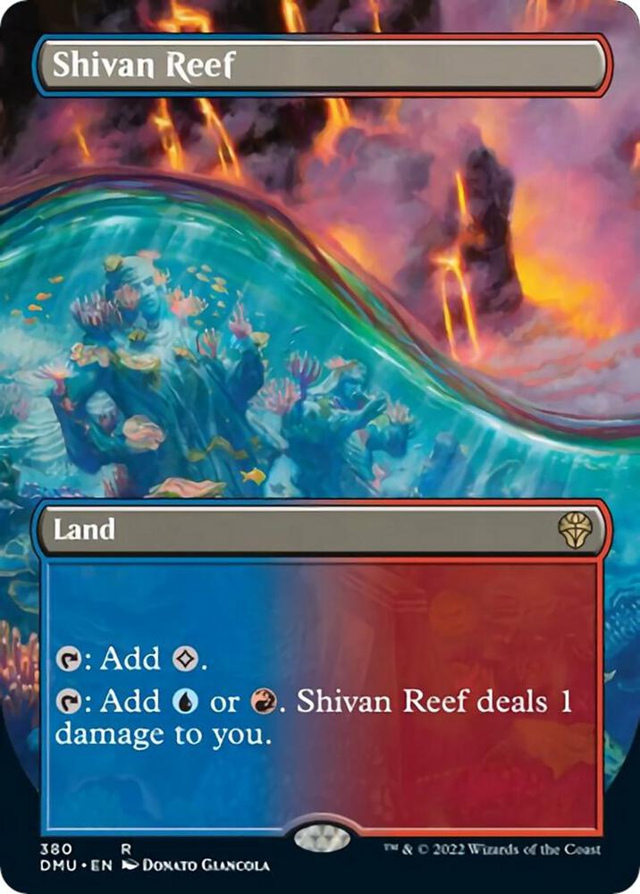 Shivan Reef (Borderless) [Dominaria United] 380
