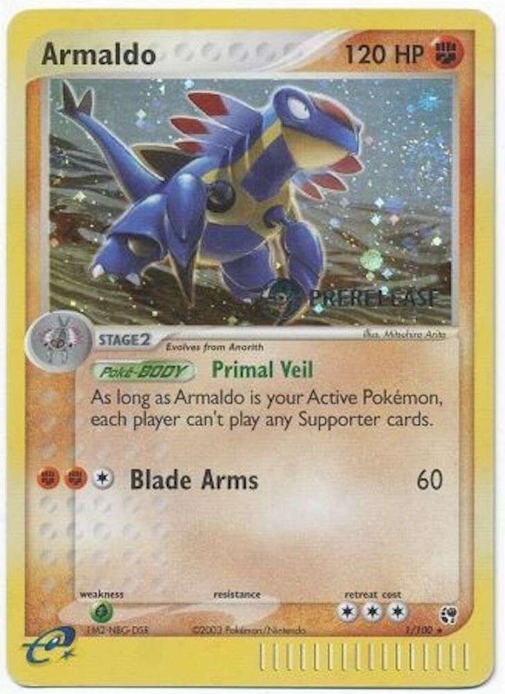 Armaldo - 1/100 (Prerelease) [Miscellaneous Cards & Products] 001/100