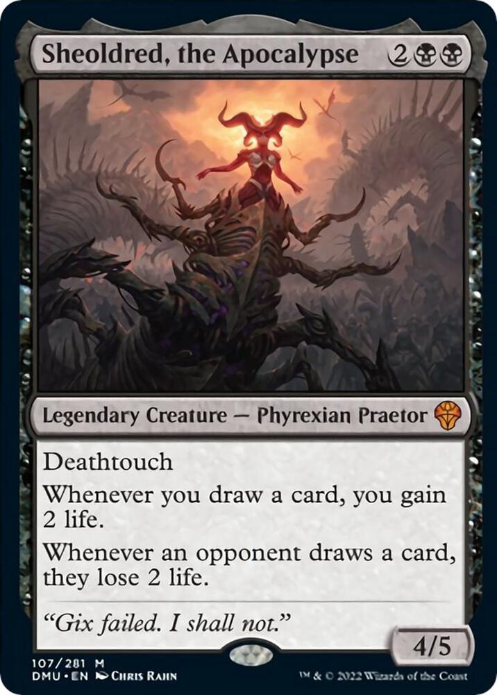 Sheoldred, the Apocalypse [Dominaria United] 107