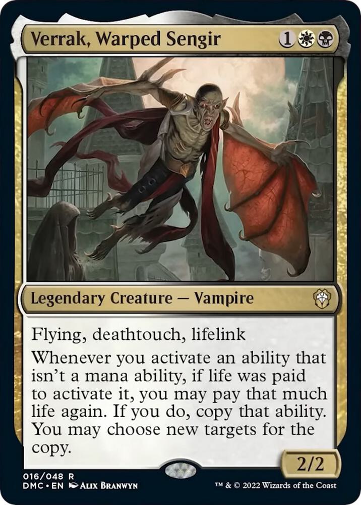Verrak, Warped Sengir [Commander: Dominaria United] 16