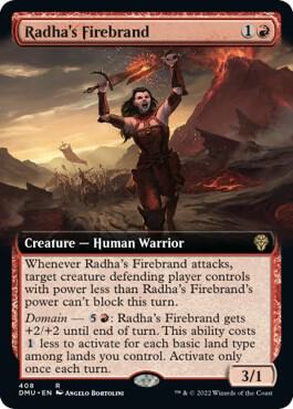 Radha's Firebrand (Extended Art) [Dominaria United] 408