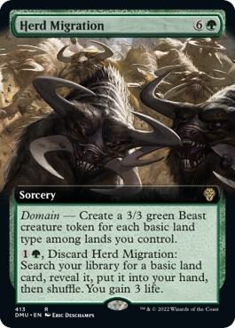 Herd Migration (Extended Art) [Dominaria United] 413