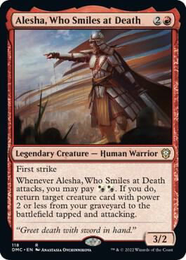 Alesha, Who Smiles at Death [Commander: Dominaria United] 118