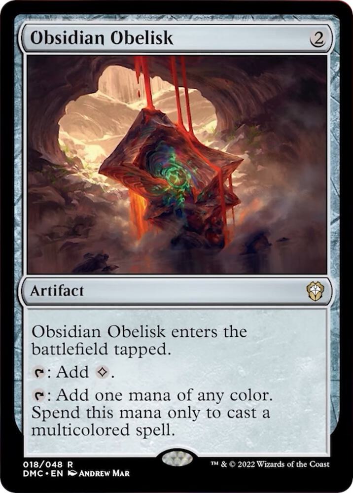 Obsidian Obelisk [Commander: Dominaria United] 18