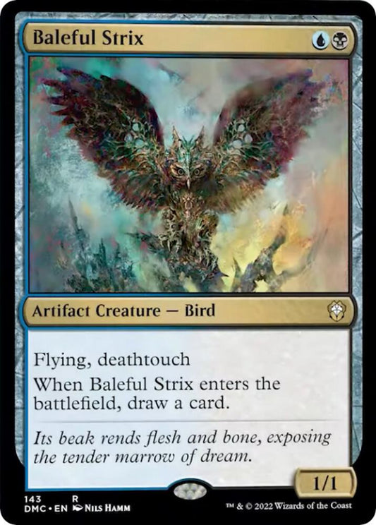 Baleful Strix [Commander: Dominaria United] 143
