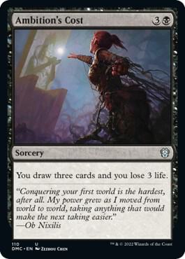 Ambition's Cost [Commander: Dominaria United] 110