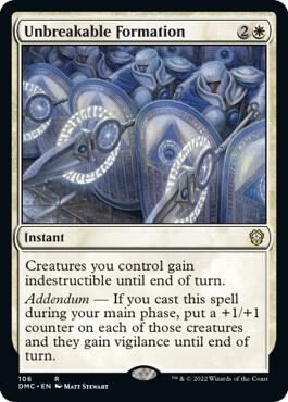 Unbreakable Formation [Commander: Dominaria United] 106