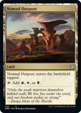 Nomad Outpost [Commander: Dominaria United] 222