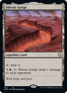 Shivan Gorge [Commander: Dominaria United] 232