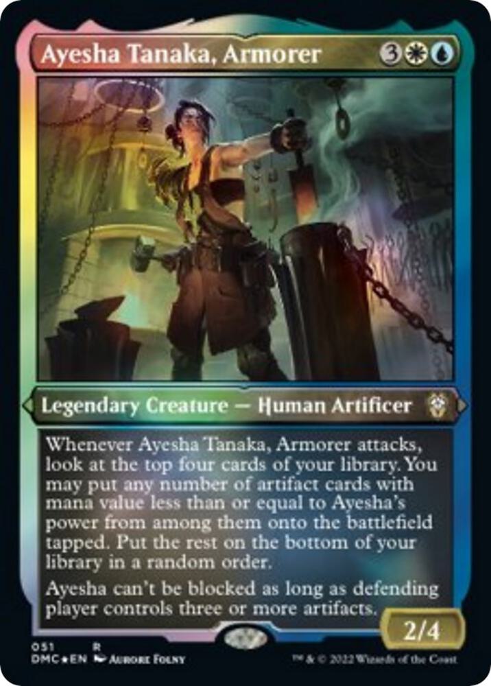 Ayesha Tanaka, Armorer (Foil Etched) [Commander: Dominaria United] 51