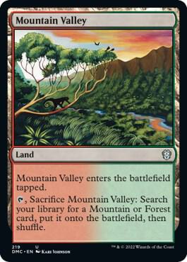 Mountain Valley [Commander: Dominaria United] 219
