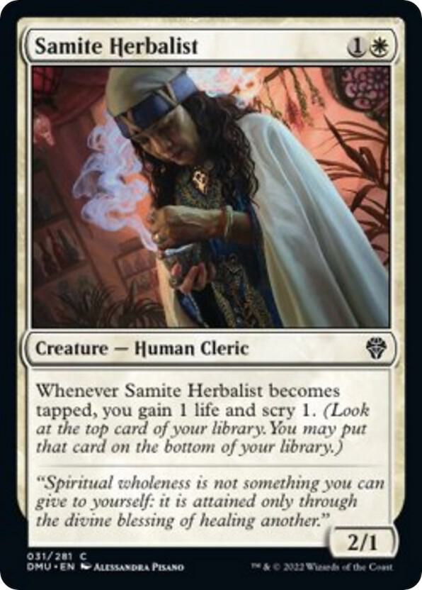 Samite Herbalist [Dominaria United] 31