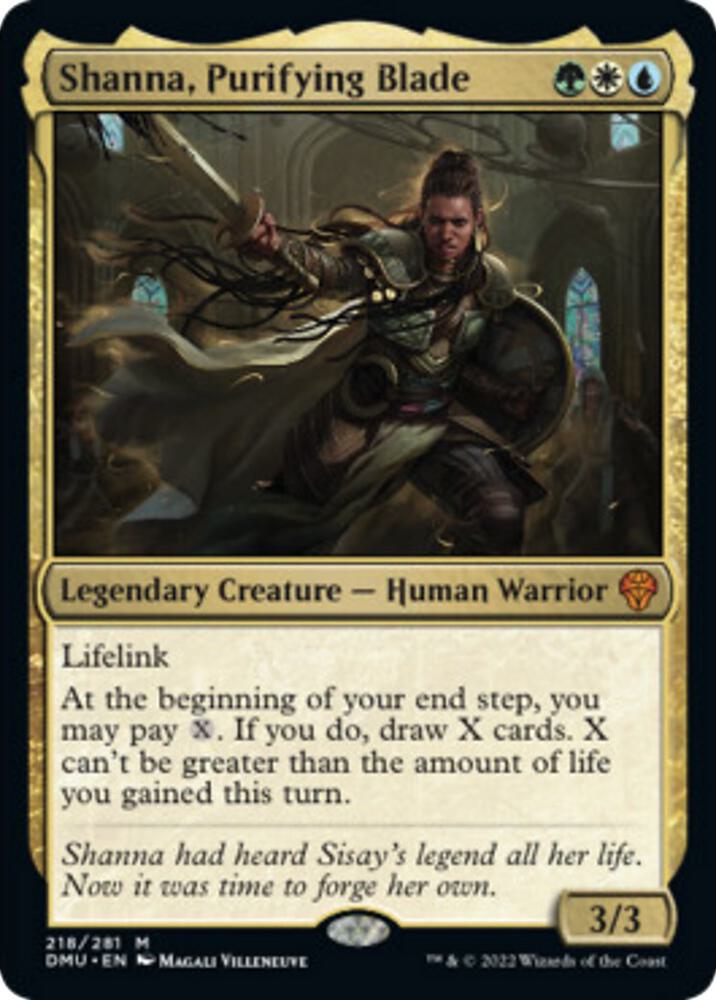 Shanna, Purifying Blade [Dominaria United] 218
