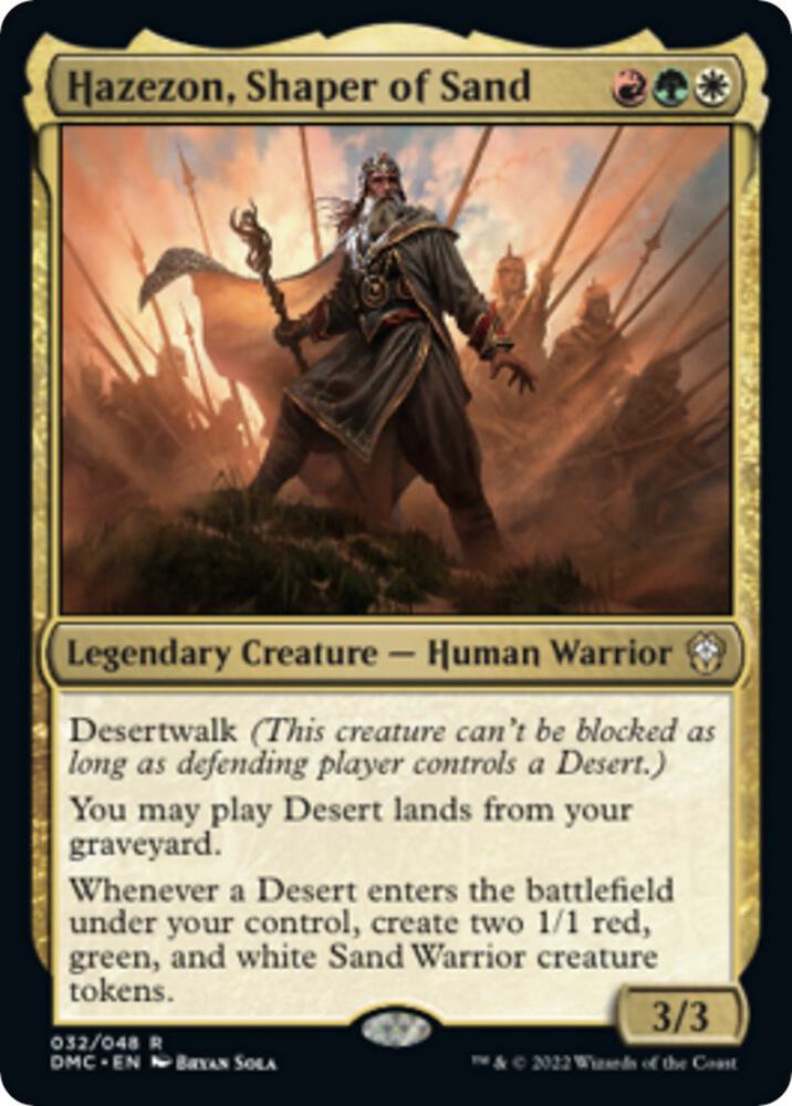 Hazezon, Shaper of Sand [Commander: Dominaria United] 32
