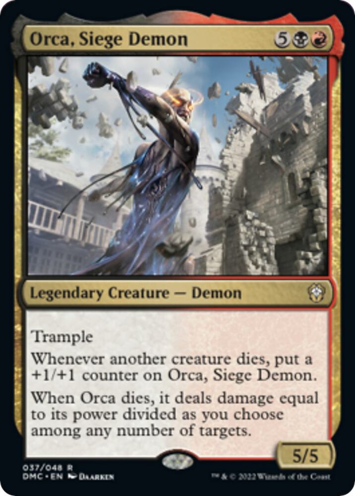 Orca, Siege Demon [Commander: Dominaria United] 37