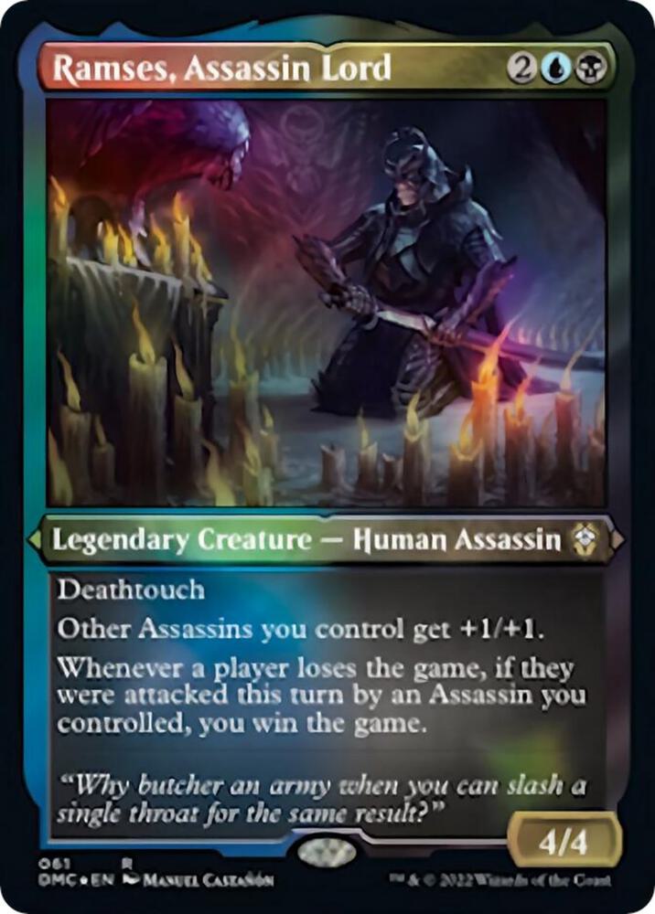 Ramses, Assassin Lord (Foil Etched) [Commander: Dominaria United] 61