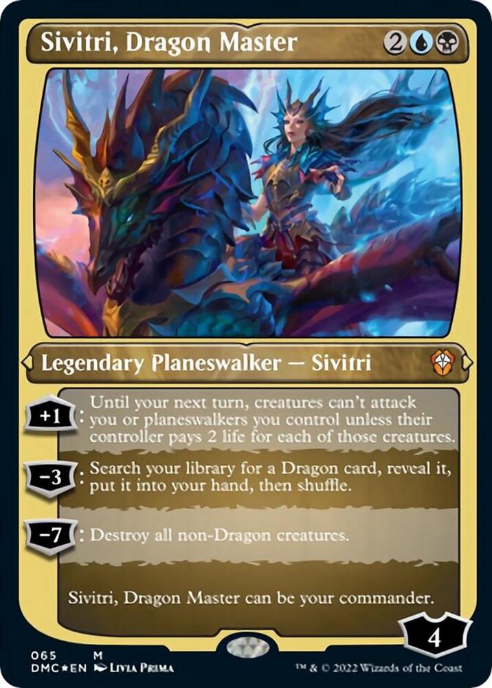 Sivitri, Dragon Master (Foil Etched) [Commander: Dominaria United] 65
