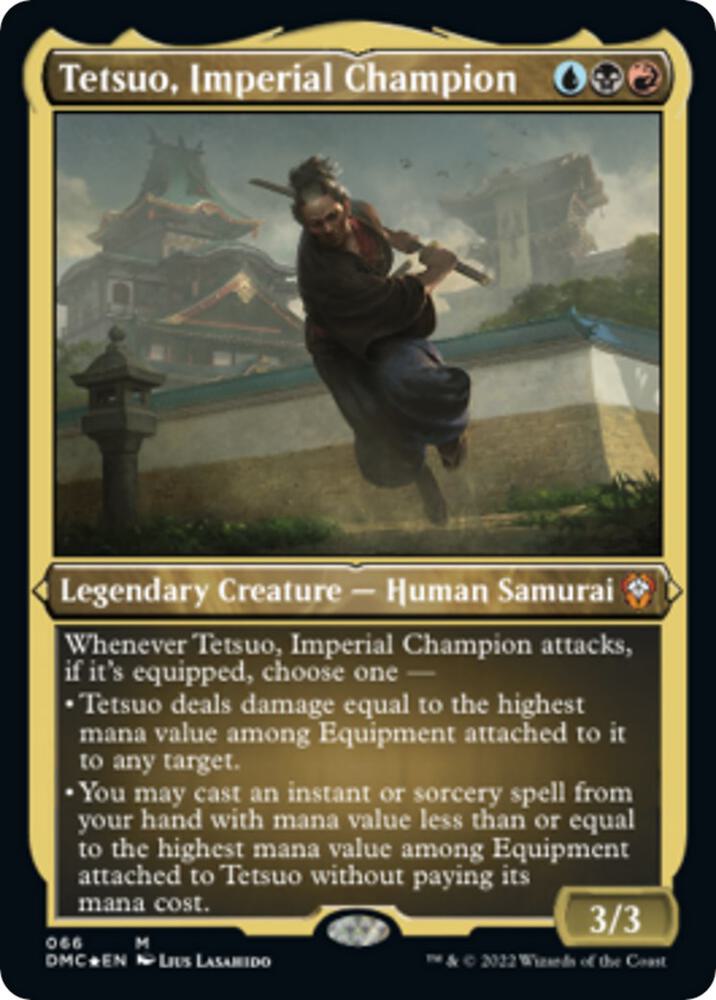 Tetsuo, Imperial Champion (Foil Etched) [Commander: Dominaria United] 66