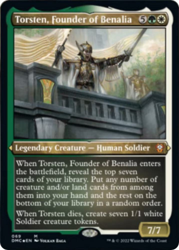 Torsten, Founder of Benalia (Foil Etched) [Commander: Dominaria United] 69
