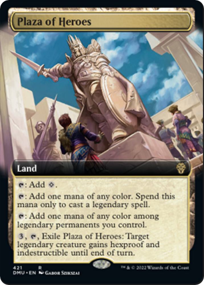Plaza of Heroes (Extended Art) [Dominaria United] 421