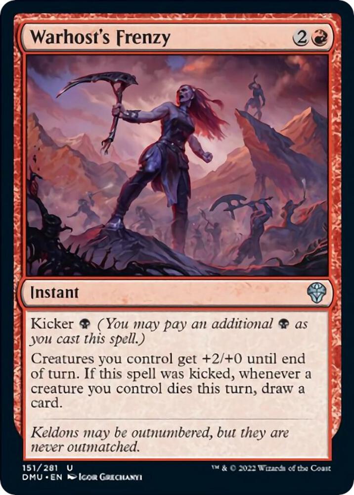 Warhost's Frenzy [Dominaria United] 151