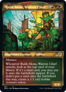 Rulik Mons, Warren Chief (Textured Foil) [Dominaria United] 357