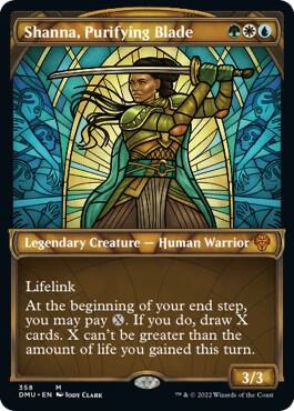 Shanna, Purifying Blade (Textured Foil) [Dominaria United] 358