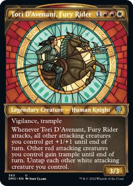 Tori D'Avenant, Fury Rider (Textured Foil) [Dominaria United] 363